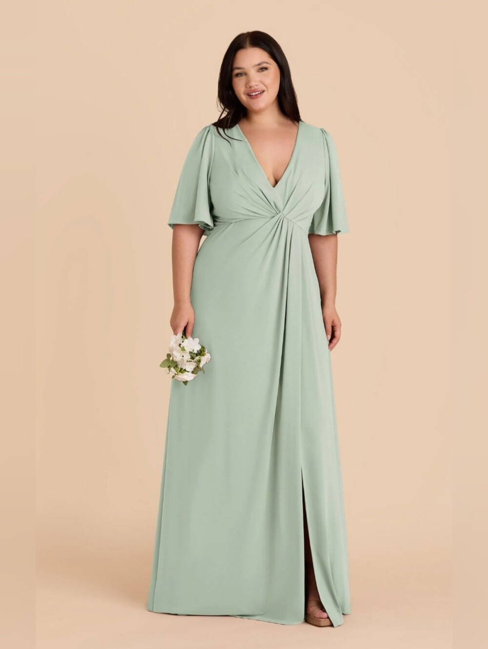 Birdy Grey Sage Fatima Luxe Knit Dress Maxi Dress Size XL NWT